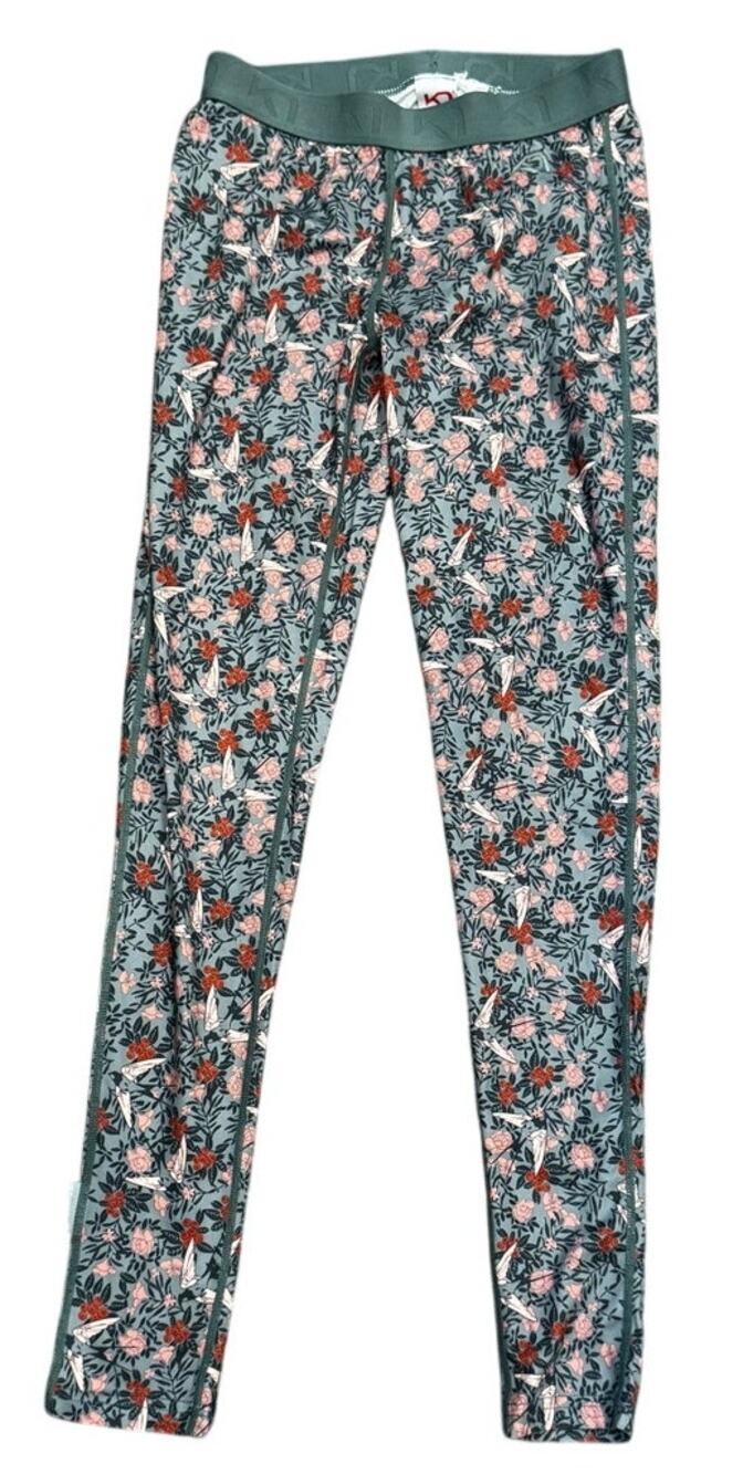 Kari Traa Floral Bird Print Performance Leggings Small